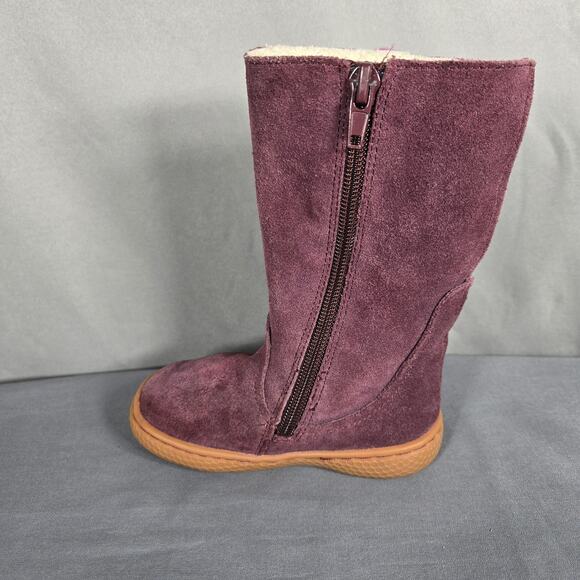 Livie & Luca x Matilda Jane Purple Suede Fringe Boots Toddler Girls 6M Lined - Picture 4 of 12